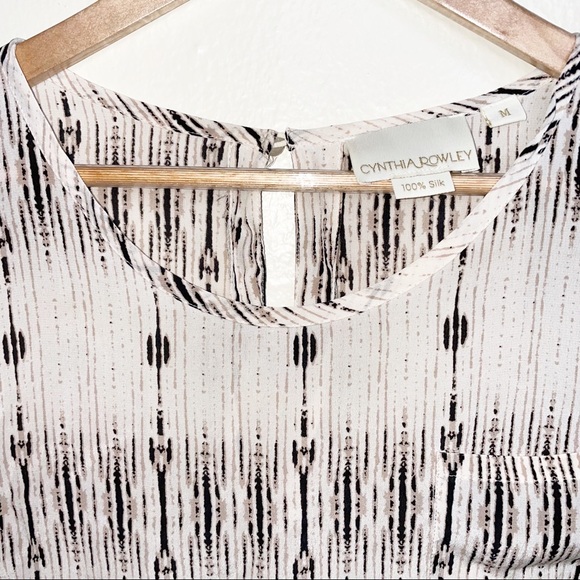 Cynthia rowley 100% silk blouse - Picture 8 of 12